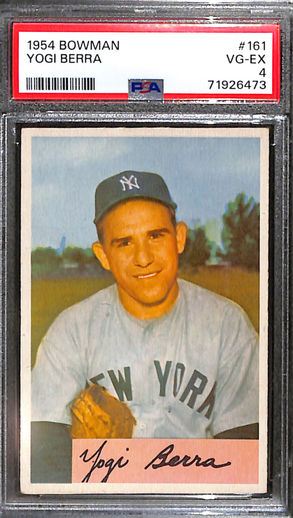 1954 Bowman Yogi Berra New York Yankees #161 PSA4