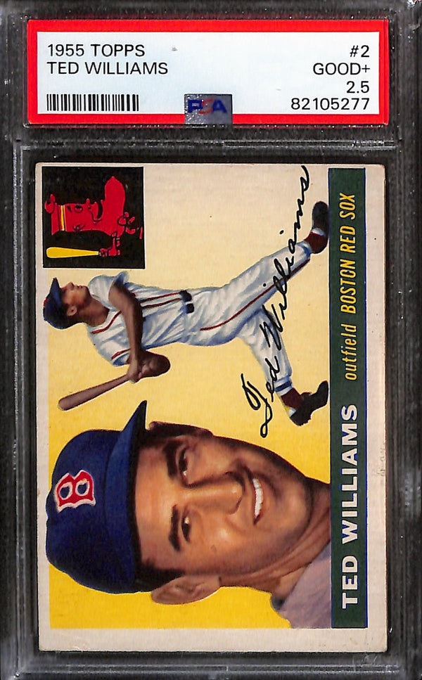 1955 Topps Ted Williams #2 PSA 2.5
