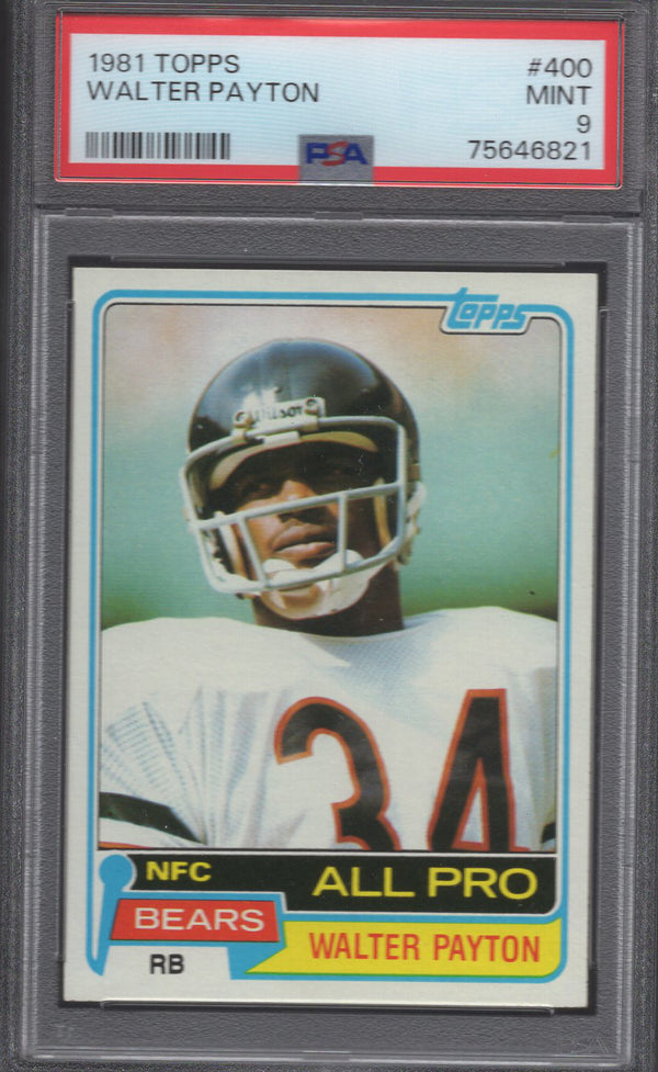 1981 Topps Walter Payton #400 PSA9