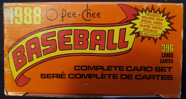 1988 OPC O-Pee-Chee Baseball Complete 396 Card Set Bonds Ryan Ripken