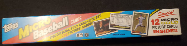 1992 Topps Micro Baseball Card Full Set Factory Sealed 792 Cards