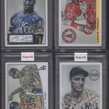 🔥 2021 Topps Project 70 -Lauren Taylor -Complete Full Set -Trout-Mantle-Ohtani-Other Greats - Winning Score