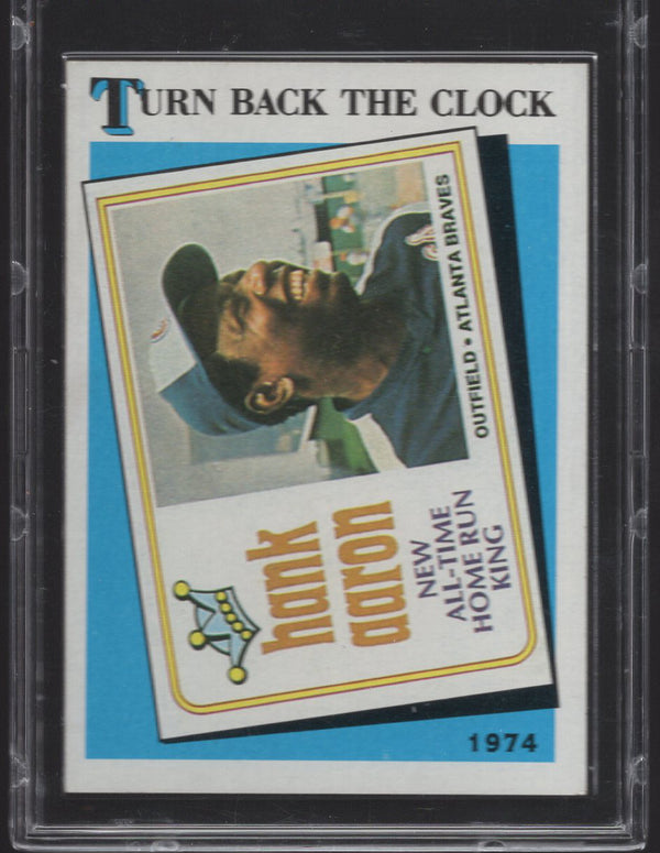 1974 Topps Hank Aaron Turn Back the Clock #663