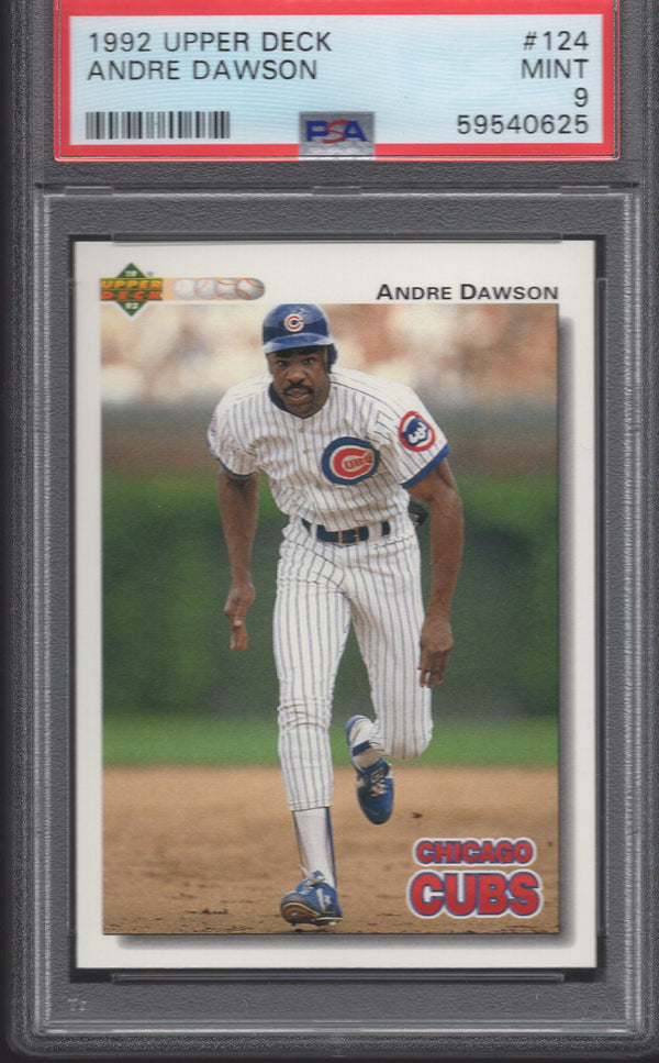 1989 Upper Deck Andre Dawson Baseball Card #124 PSA9
