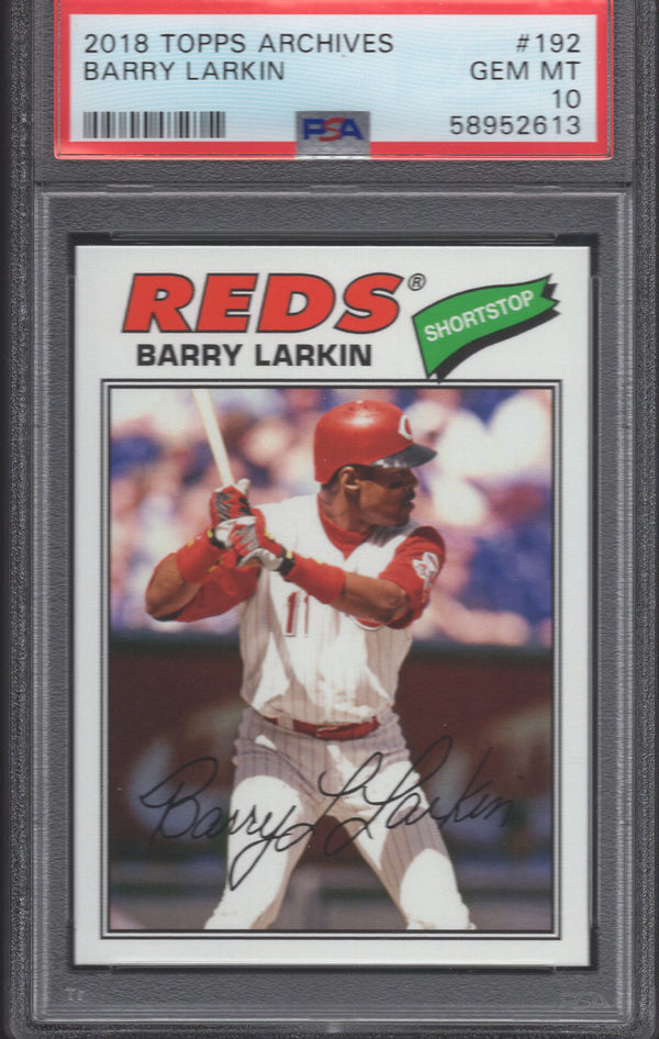 2018 Topps Archives Barry Larkin #192 PSA10