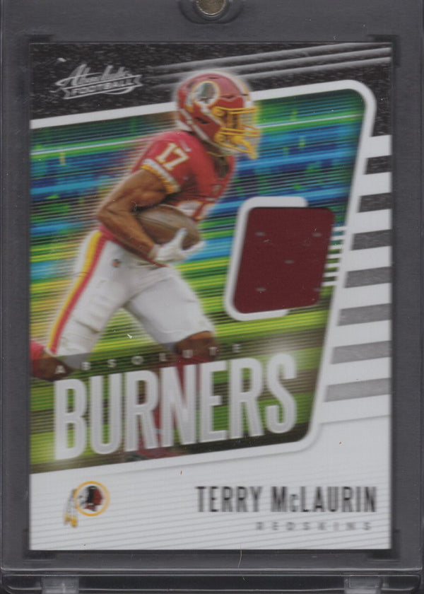 2020 Panini Absolute Burners Player Worn Terry McLaurin Insert Card #10