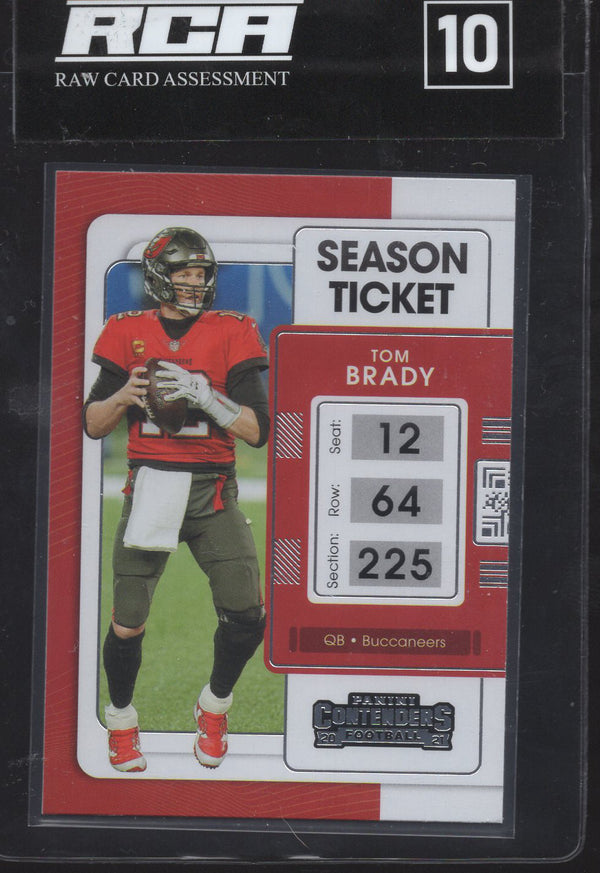 2021 Panini Contenders Season Ticket Tom Brady Pregraded 10 #91