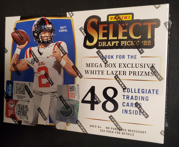 2022 Panini Select NFL Draft Picks Football Card Mega Box Factory Sealed New!