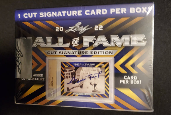 2022 Leaf Hall Of Fame Cut Signature Edition Blaster Box Factory Sealed