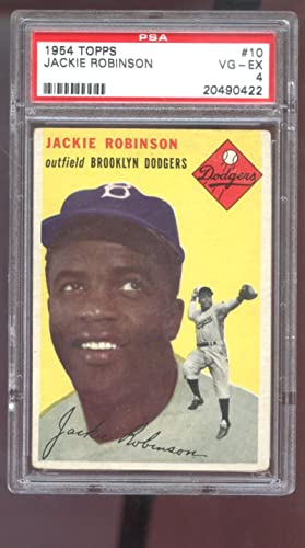 1954 Topps #10 Jackie Robinson PSA 4 Graded Baseball Card MLB Brooklyn Dodgers