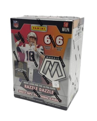 2022 Panini Mosaic Football Factory Sealed 6 Pack Blaster Box - 36 Cards